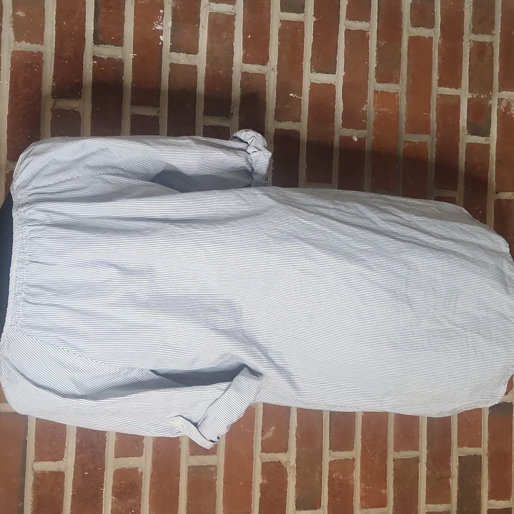 LOFT Gray 3/4 Sleeve Buttoned Tunic, Size Small - Picture 4 of 8